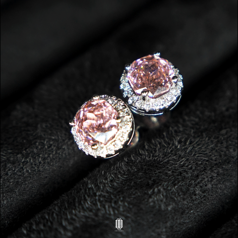 Zero Degrees Rose Cut Flower Earstuds