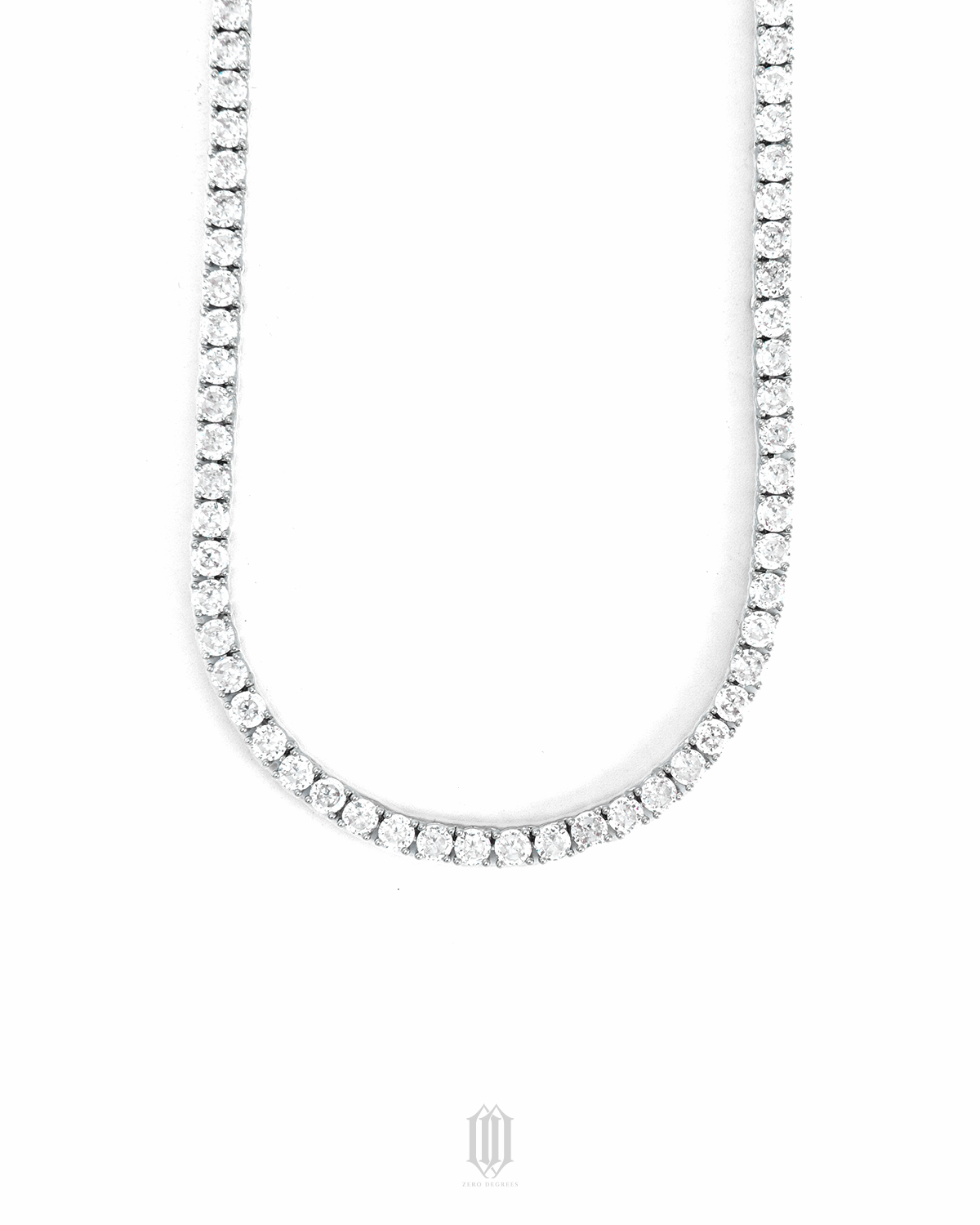 4mm Tennis Link - White Gold