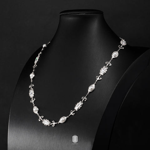 Chrono Royale Necklace - White Gold