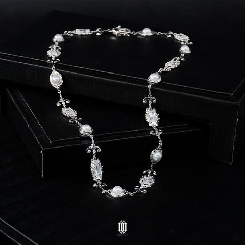 Chrono Royale Necklace - White Gold