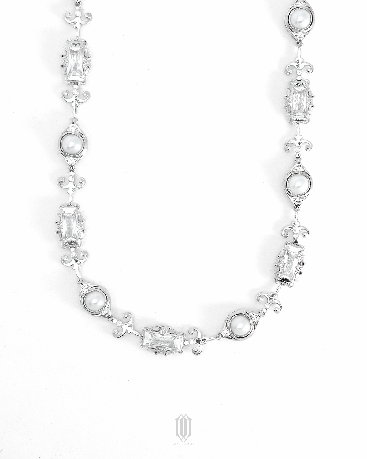 Chrono Royale Necklace - White Gold