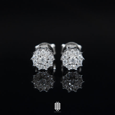 VVS Moissanite Flower Earstuds