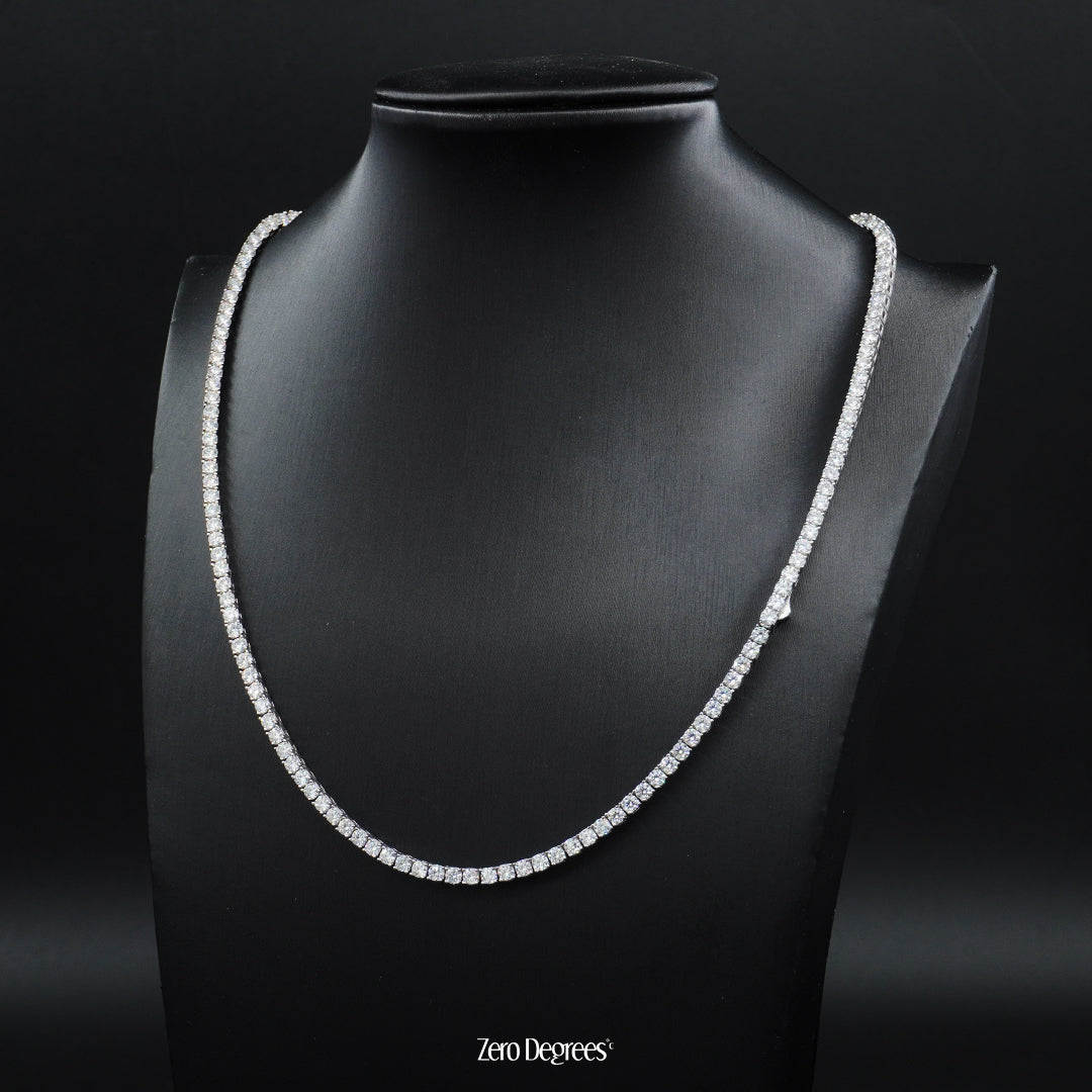 3mm VVS Moissanite Tennis Necklace