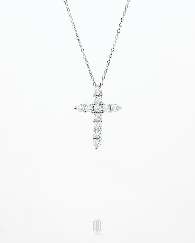 Moissanite Cross Pendant