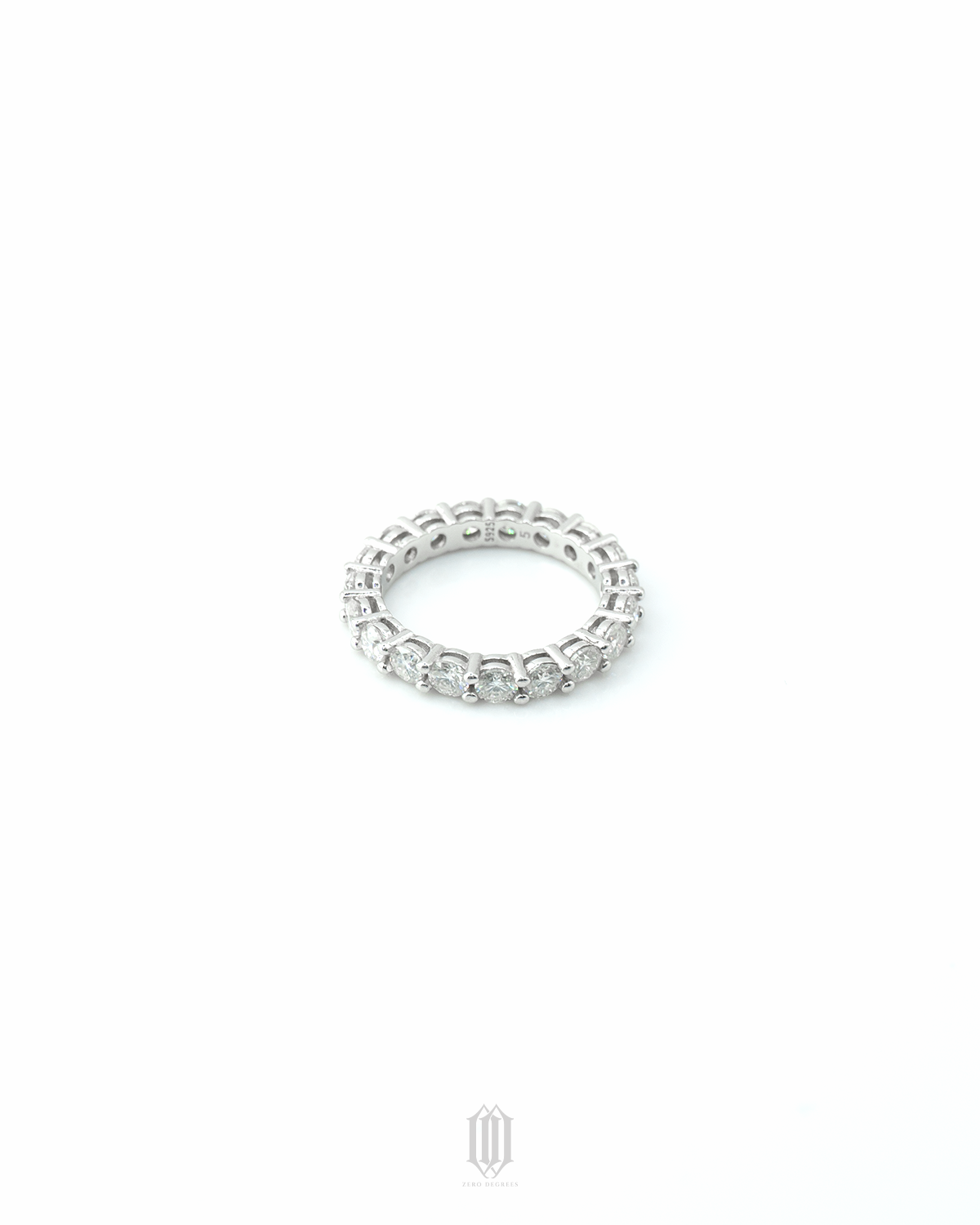 VVS Moissanite Single Row Tennis Ring