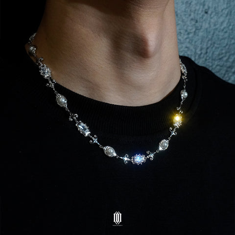 Chrono Royale Necklace - White Gold