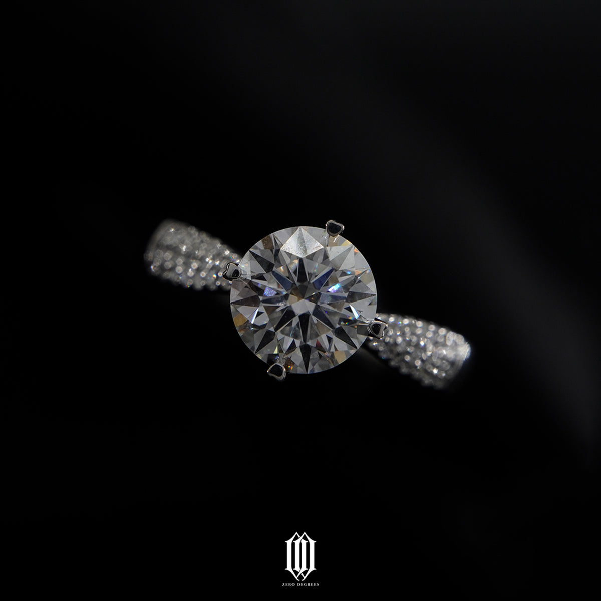 Custom Basket Setting Engagement Ring