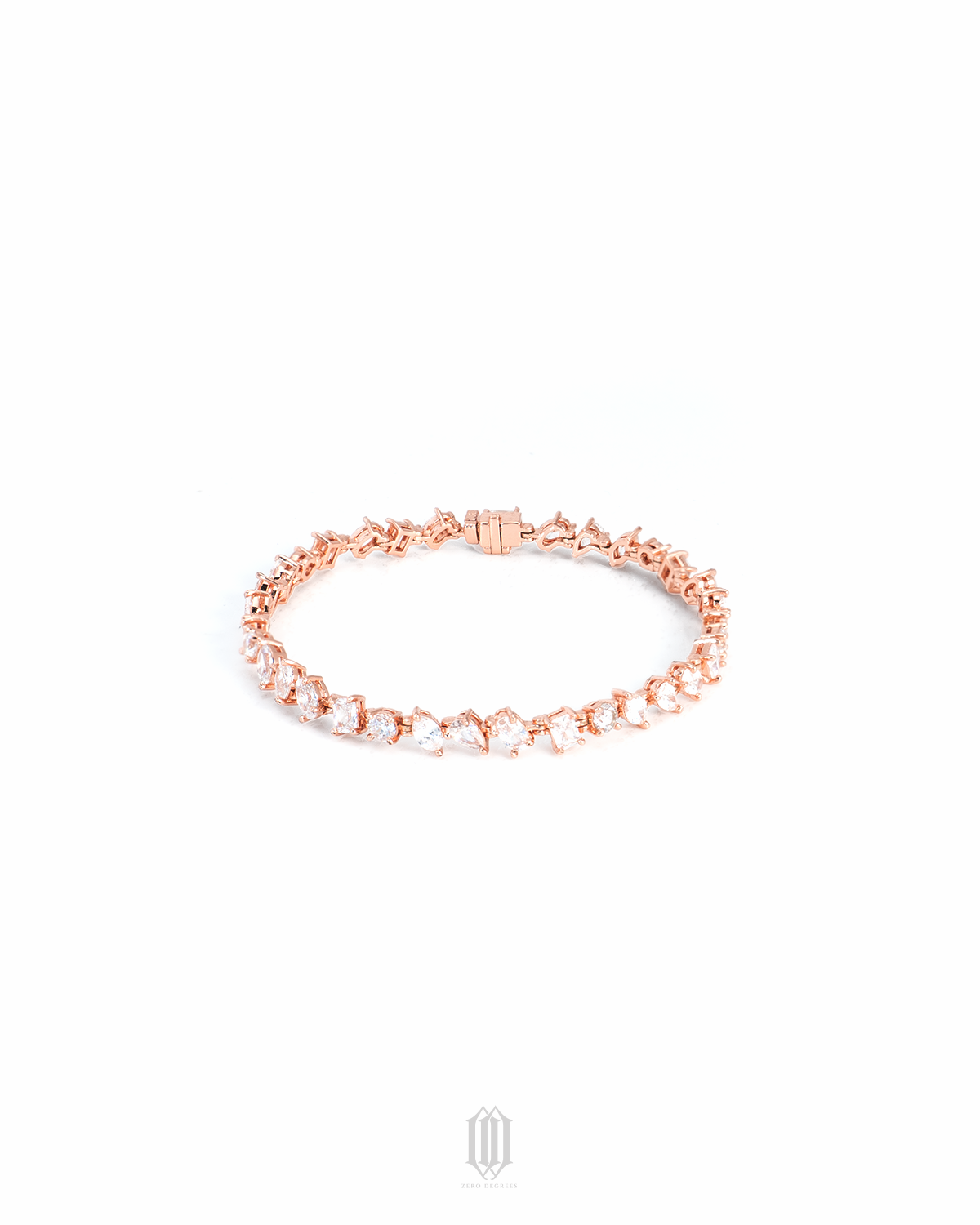 ZDG Distinct Cut Tennis Link Bracelet