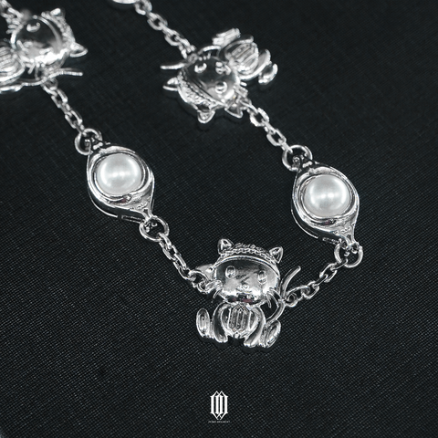 Midlyfe X Zero Degrees Teletext Bracelet - White Gold