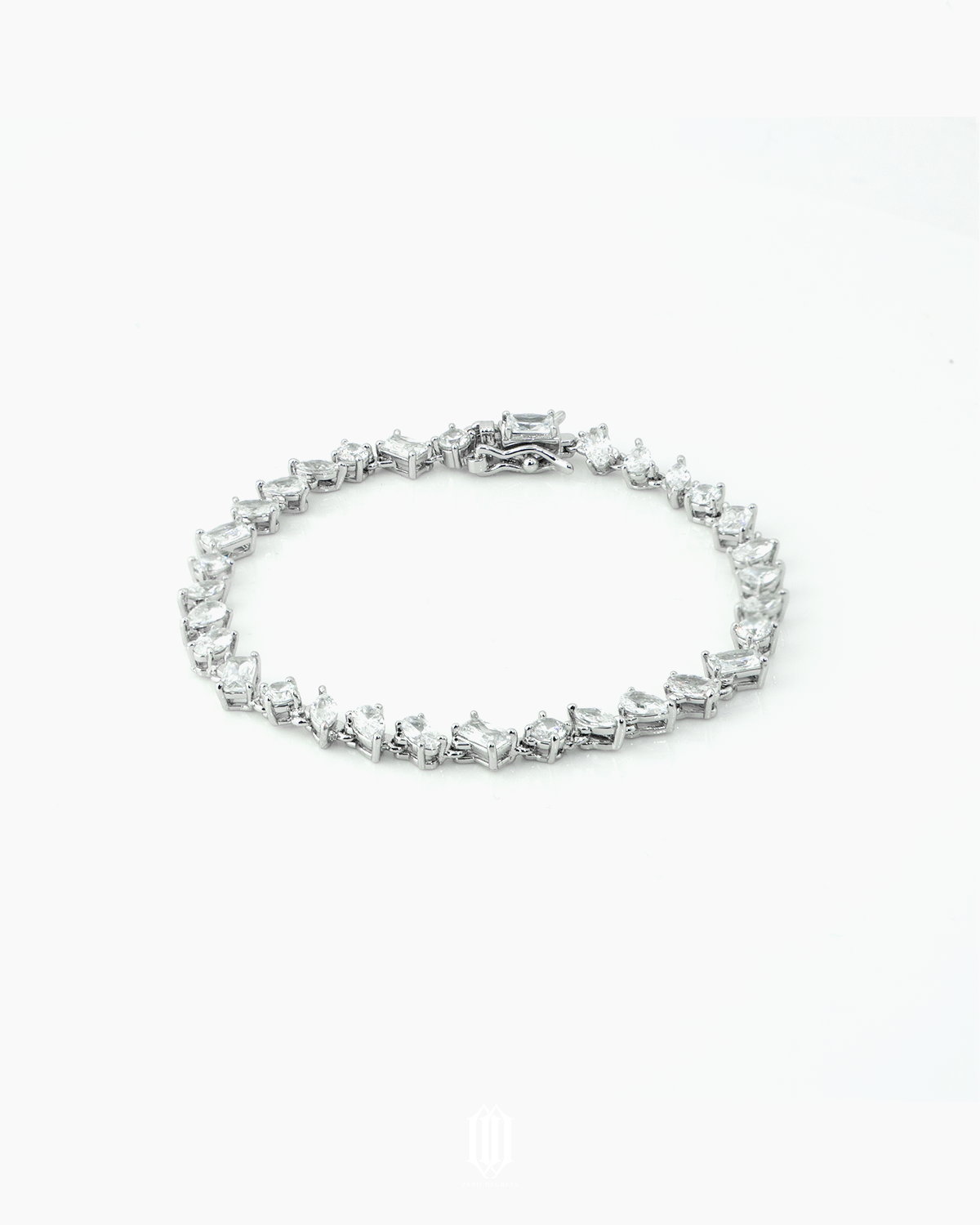 ZDG Distinct Cut Tennis Link Bracelet