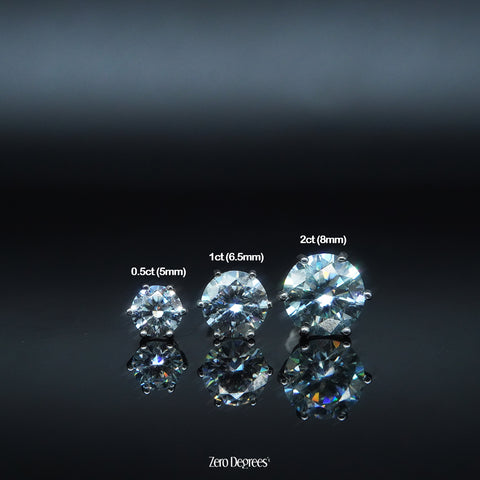 VVS Moissanite Ear Studs