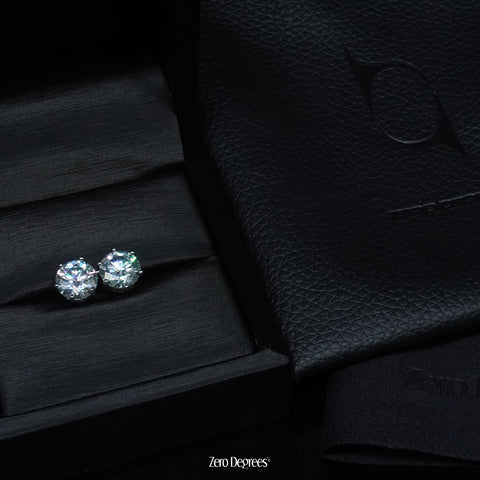 VVS Moissanite Ear Studs