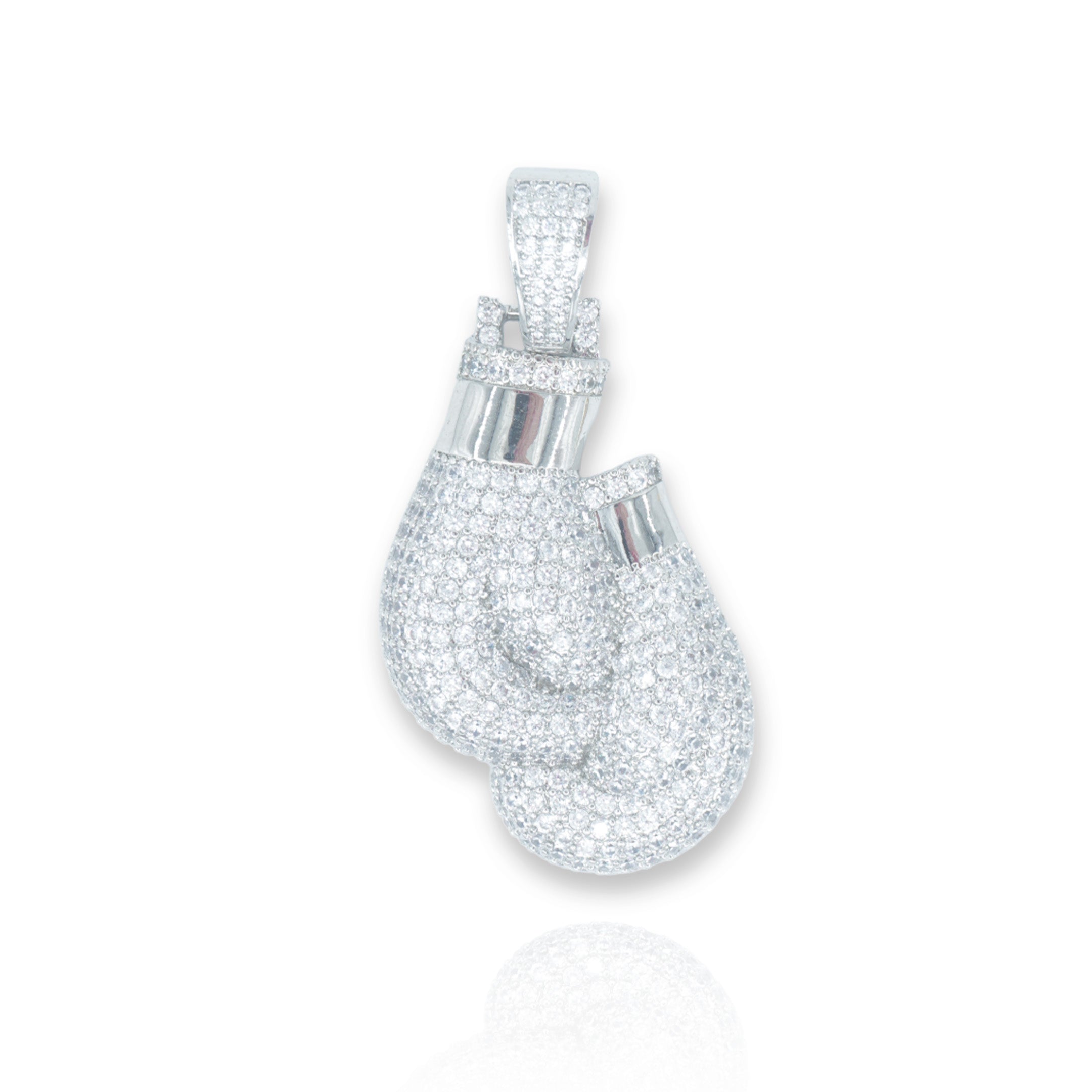 Boxing Gloves Pendant White Gold Zero Degrees°C Jewelry