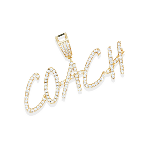 Custom Script Font Pendant