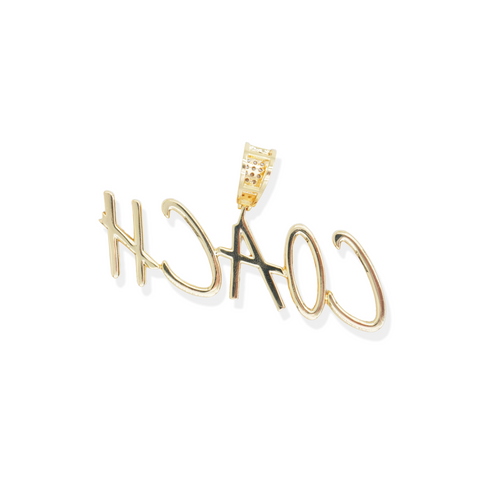 Custom Script Font Pendant