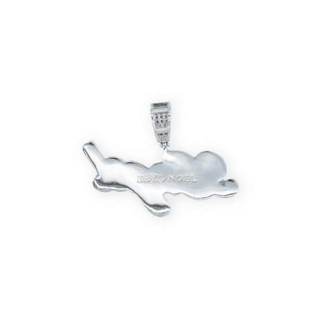 Custom 2 Tone Script Font Letter/Name Pendant