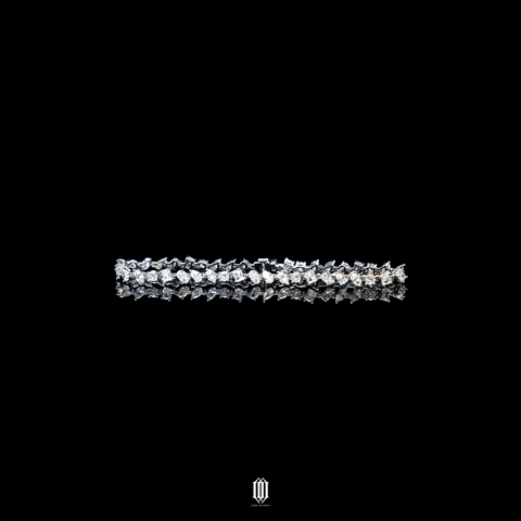 ZDG Distinct Cut Tennis Link Bracelet