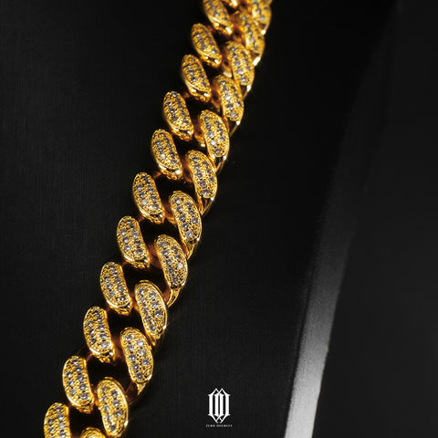 15mm Miami Cuban Link Chain - Gold