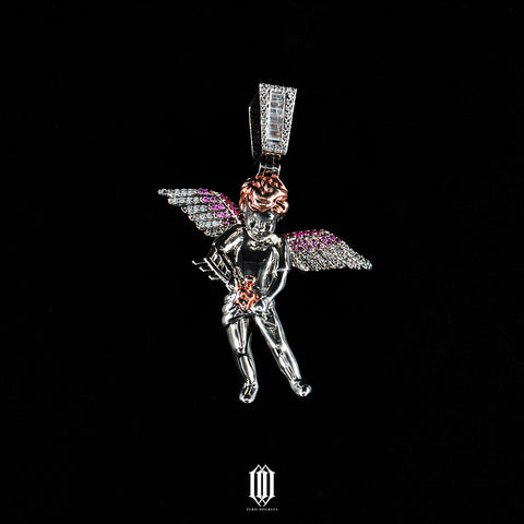 2 Tone Cupid Pendant