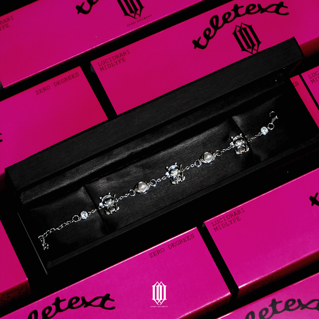 Midlyfe X Zero Degrees Teletext Bracelet - White Gold