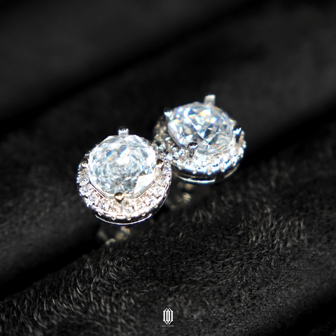 Zero Degrees Rose Cut Flower Earstuds