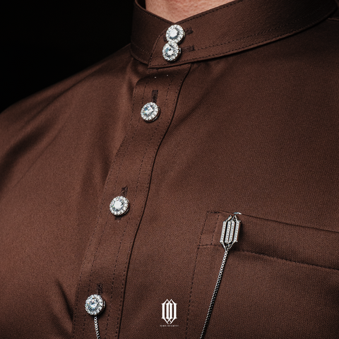 Zero Degrees Butang Baju Melayu - White Gold