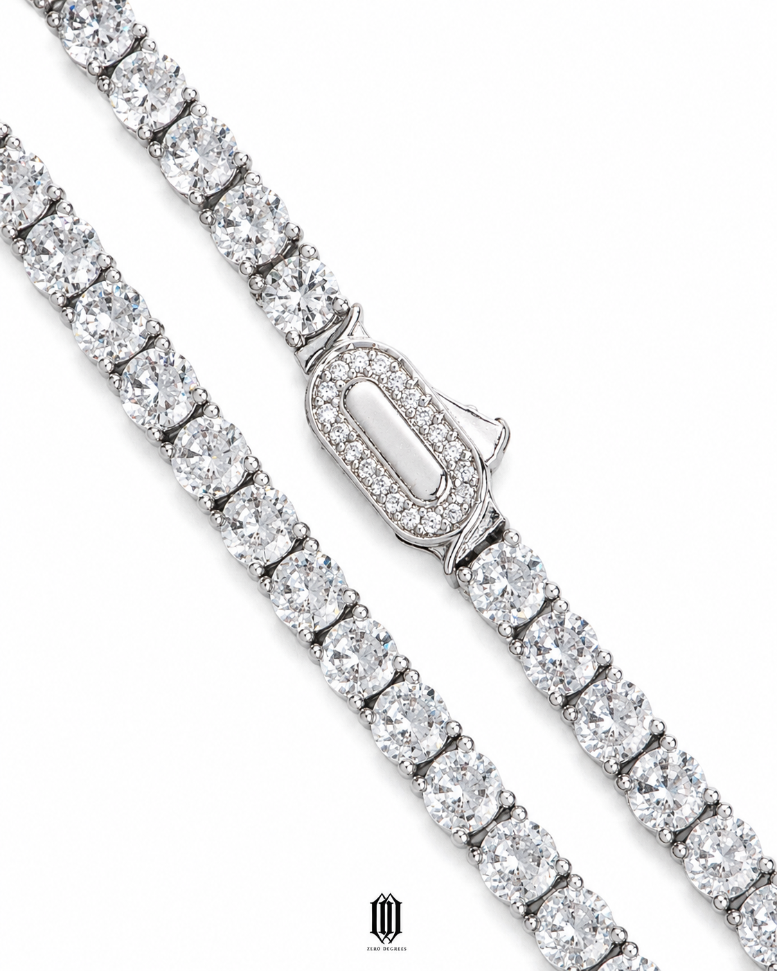 4mm Tennis Link - White Gold