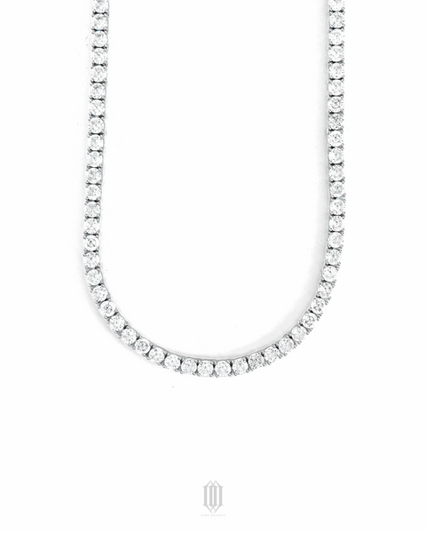 4mm Tennis Link - White Gold