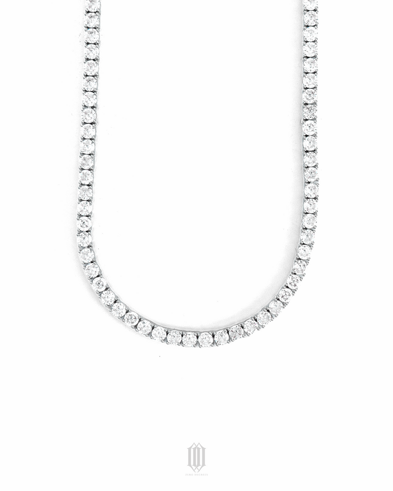 4mm Tennis Link - White Gold