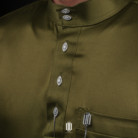 Royal Marquise Butang Baju - White Gold