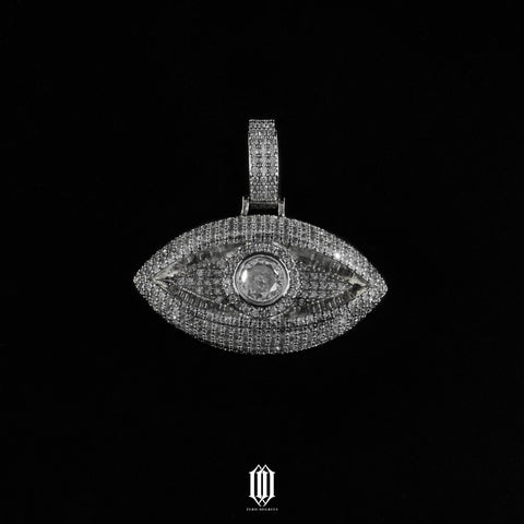 All Seeing Pendant - White Gold