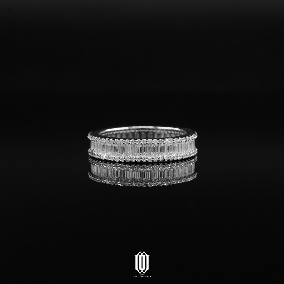 VVS Moissanite Baguette Band Ring