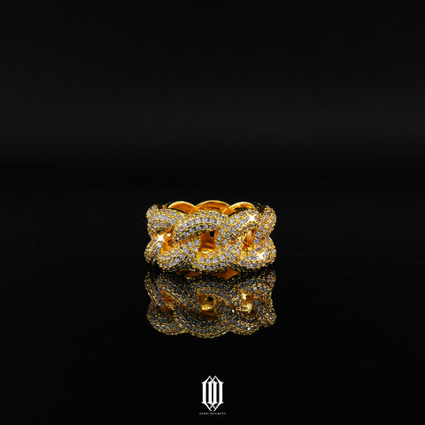 Bubbly Cuban Ring - Gold