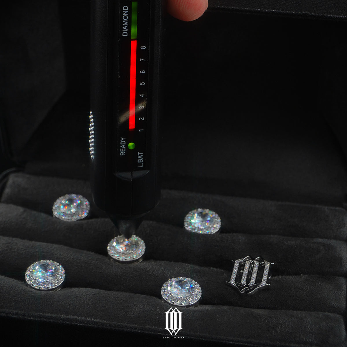 Zero Degrees VVS Moissanite Butang Baju Melayu