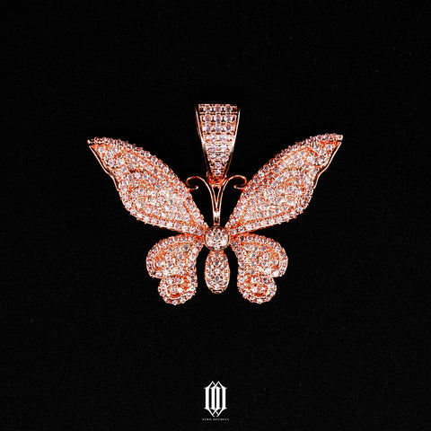 Butterfly Pendant - Rose Gold