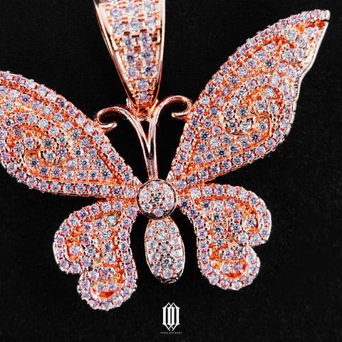 Butterfly Pendant - Rose Gold