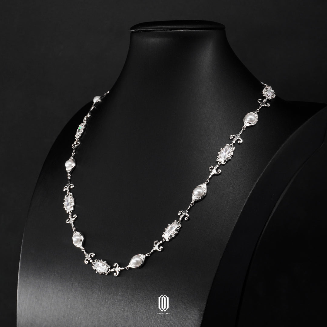 Chrono Royale Necklace - White Gold