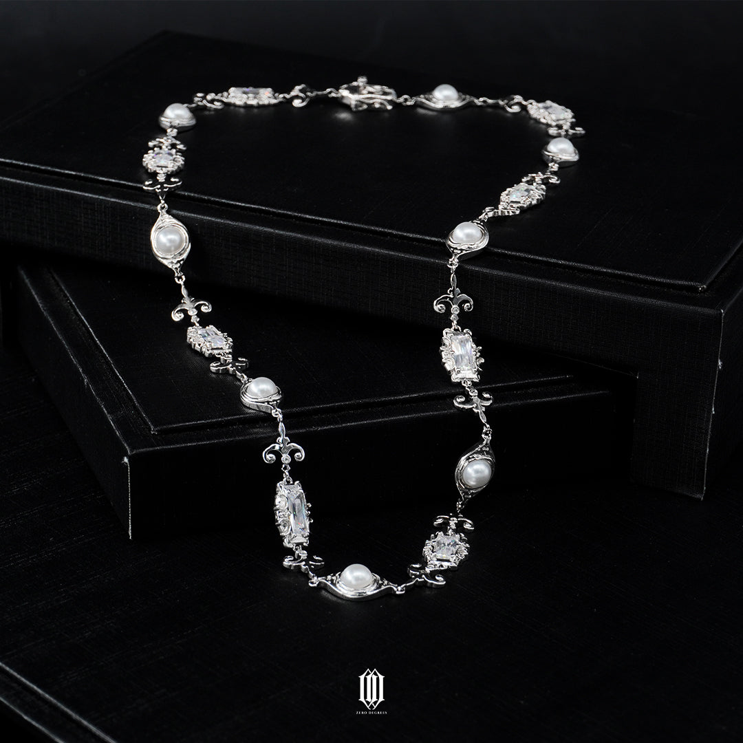 Chrono Royale Necklace - White Gold