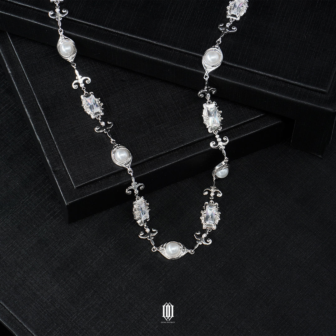 Chrono Royale Necklace - White Gold