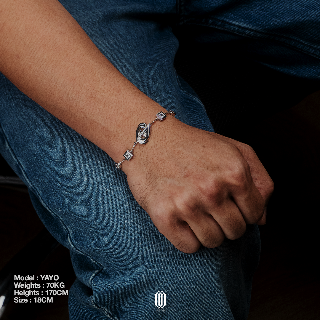 Chrono Infinity Zero Bracelet - White Gold