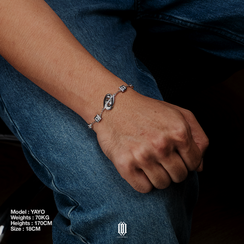 Chrono Infinity Zero Bracelet - White Gold