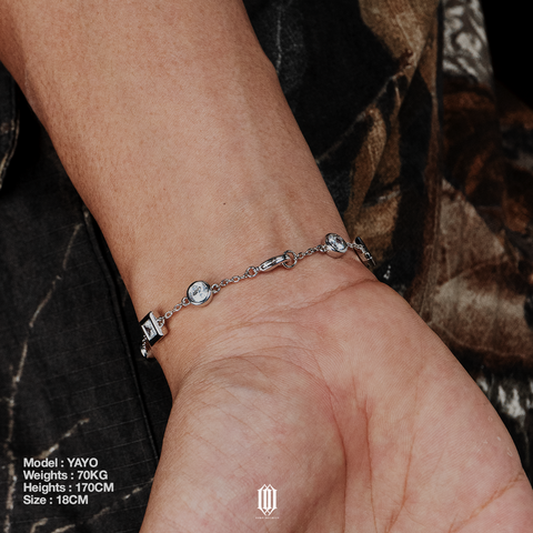 Chrono Infinity Zero Bracelet - White Gold