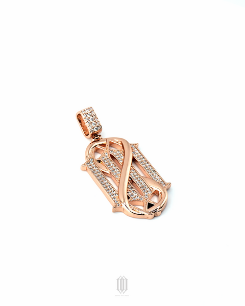 Chrono Infinity ZD Logo Pendant - Rose Gold