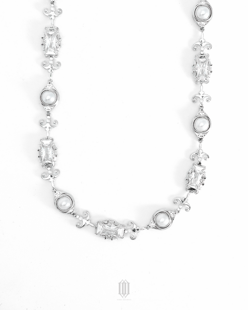 Chrono Royale Necklace - White Gold