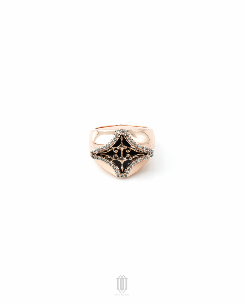 Chrono Star Crest Ring - Rose Gold