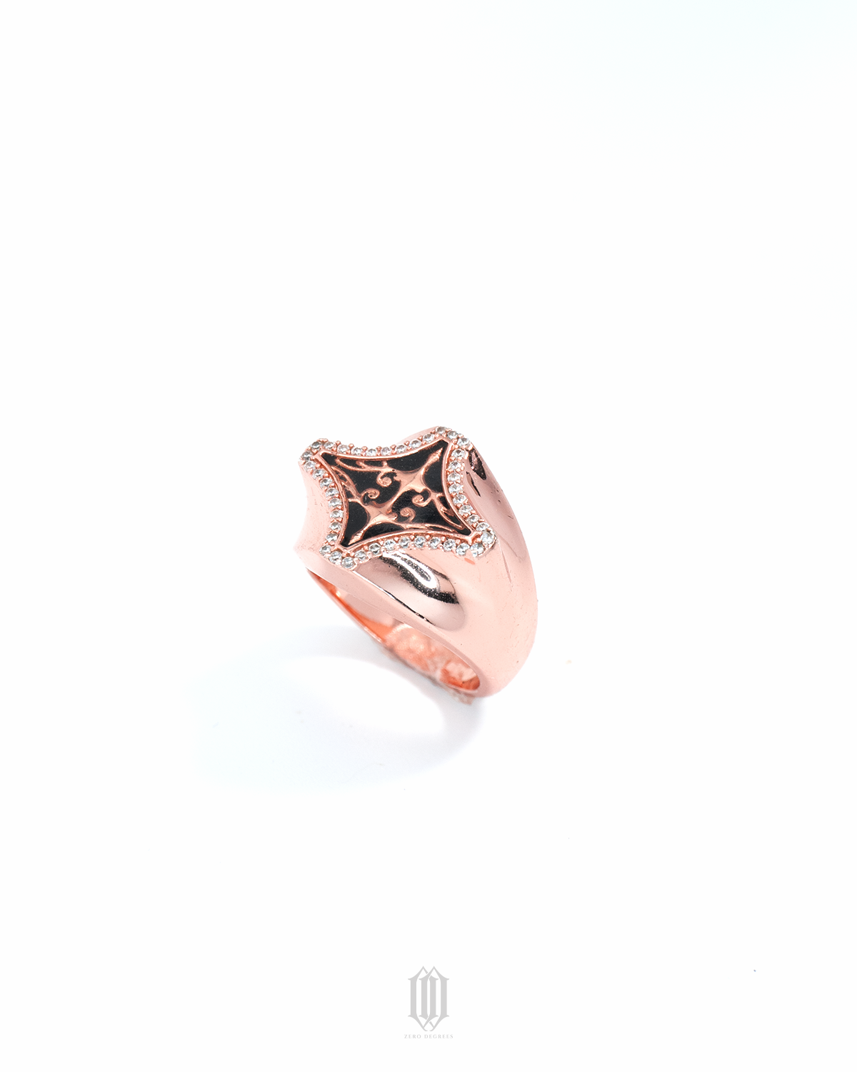 Chrono Star Crest Ring - Rose Gold