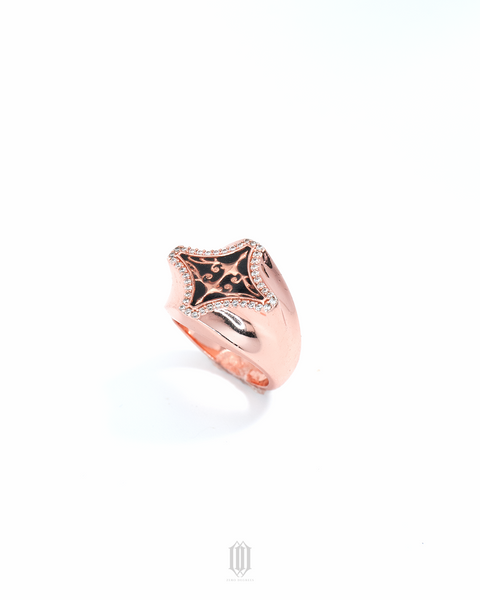 Chrono Star Crest Ring - Rose Gold
