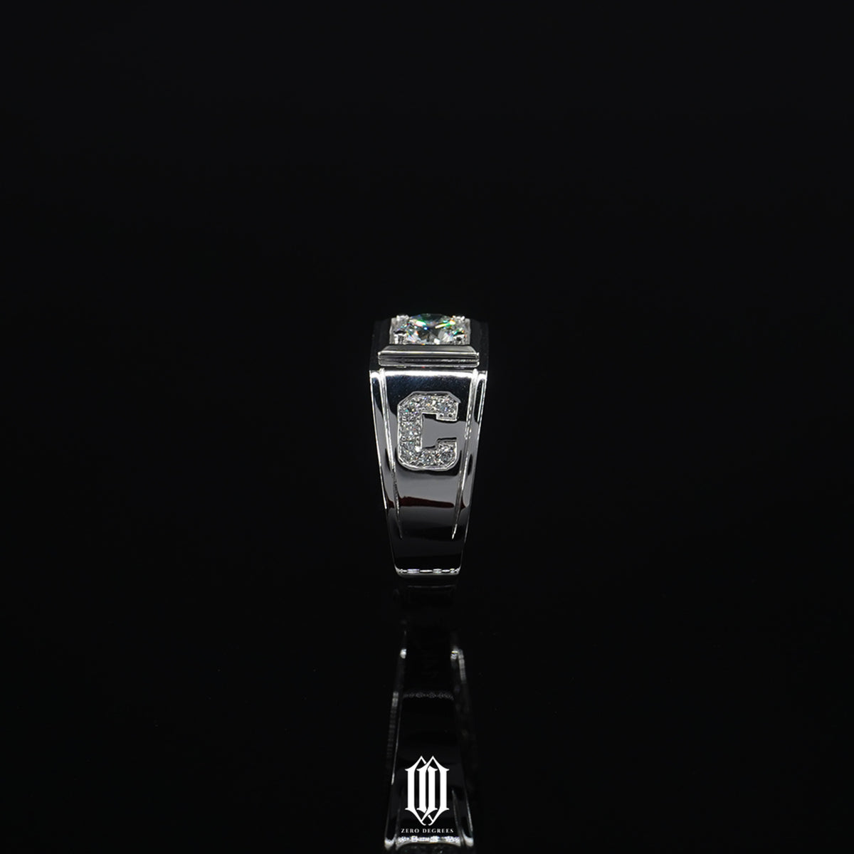 Custom Initial Signet Ring