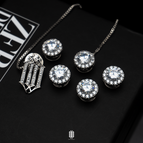 Zero Degrees Butang Baju Melayu - White Gold