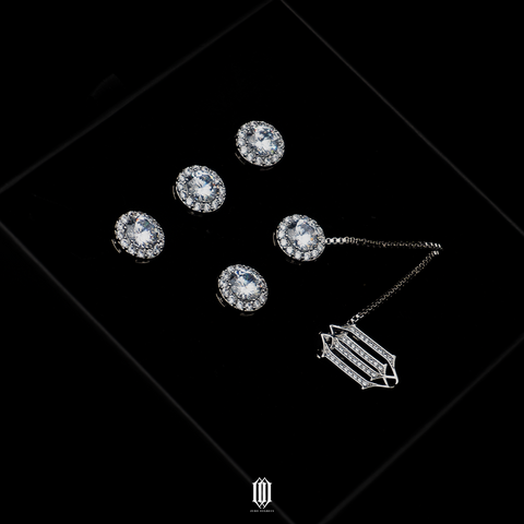 Zero Degrees Butang Baju Melayu - White Gold